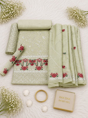 ZUM ZUM Luxury Embroidered Swiss Voile Suit 2026 | Summer Special ZUM ZUM FABRIC
