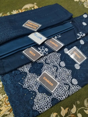 🌸 ZUM ZUM Lawn Heavy Embroidery Collection 2026 Zum Zum Fabric 7490.00