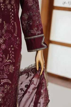 Swiss Heavy Embroidery Formal Dress by ZUM ZUM | Chiffon Suit 2026 Zum Zum Fabric