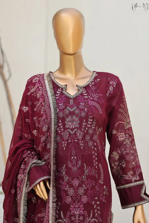 Swiss Heavy Embroidery Formal Dress by ZUM ZUM | Chiffon Suit 2026 Zum Zum Fabric