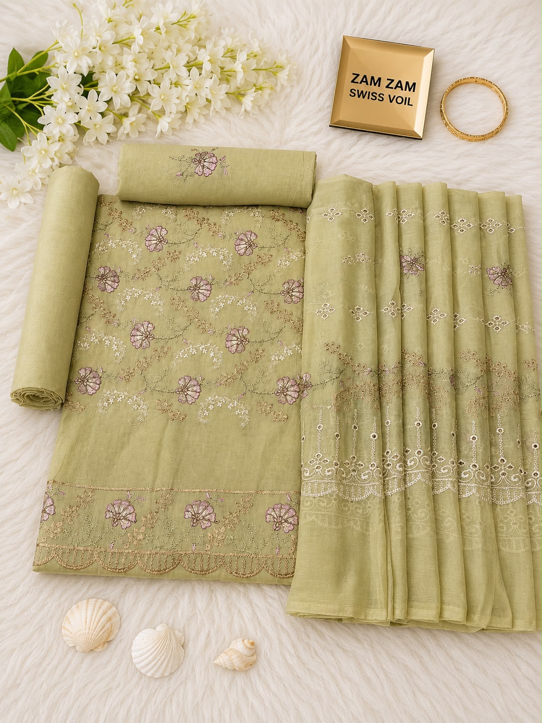 Swiss Voile Unstitched Suits Wholesale – 14 August Azadi Sale | ZUM ZUM ZUM ZUM FABRIC