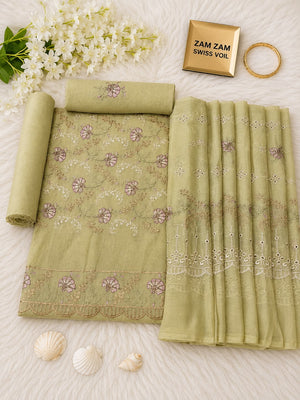 Swiss Voile Unstitched Suits Wholesale – 14 August Azadi Sale | ZUM ZUM ZUM ZUM FABRIC
